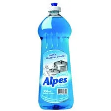 Limpador Brilha Aluminio e Inox Alpes Neutro 500mL