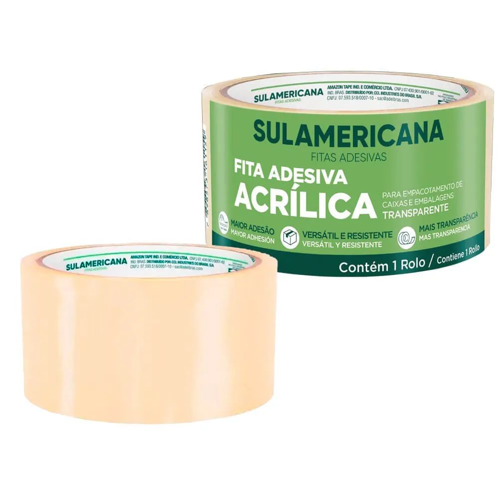 Fita Adesiva Transparente 48x40mm